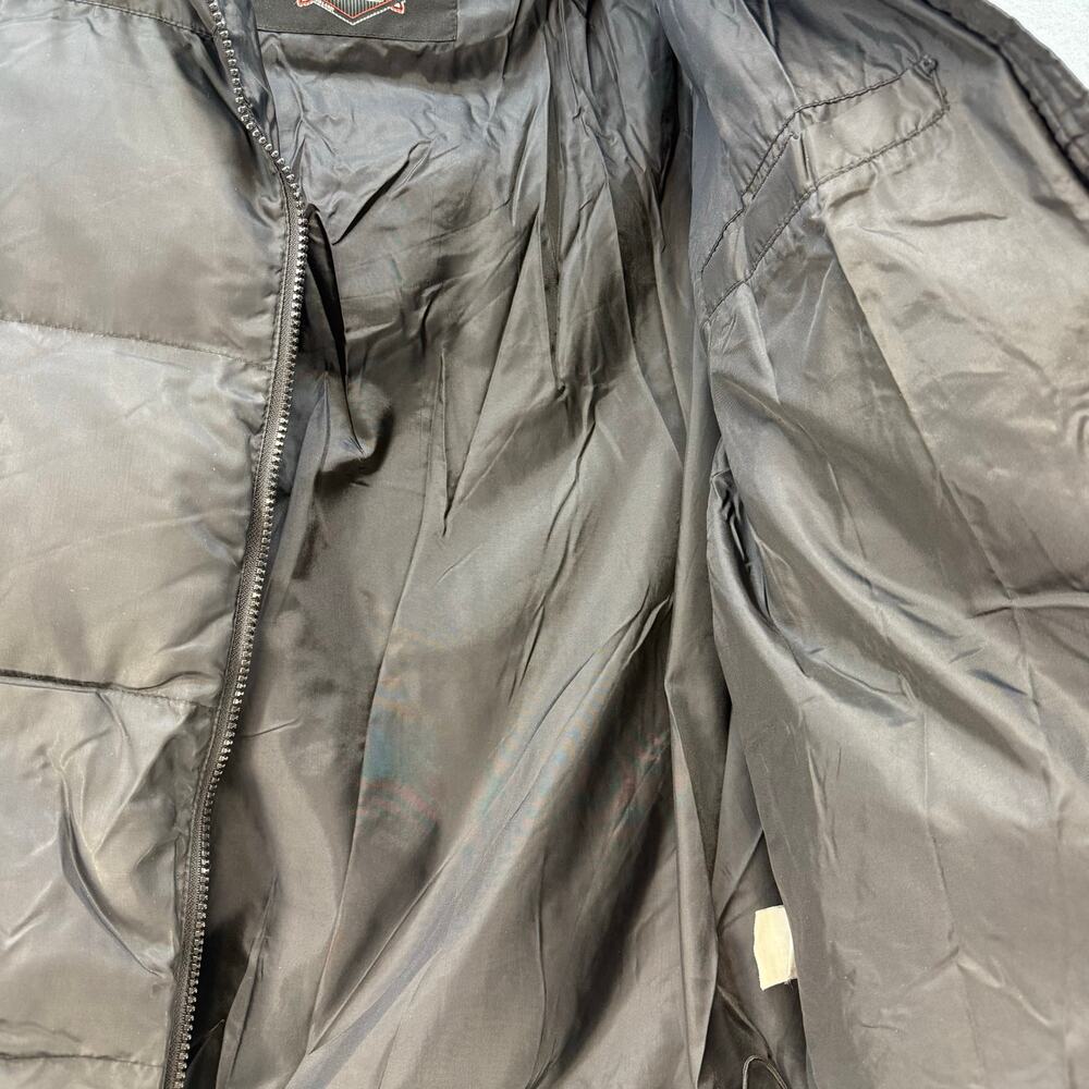 Castle X Raceware Puffer Coat Youth XL Black Hidden Hood Snowmobile Jacket - Picture 8 of 13